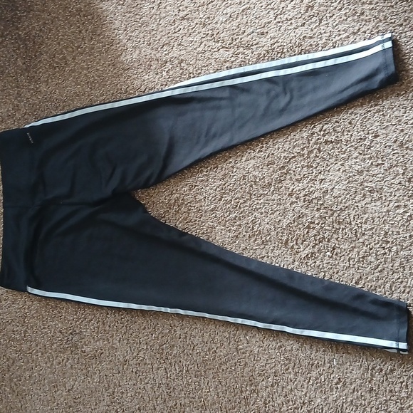 Adidas black and white athletic leggings size large - Picture 4 of 12